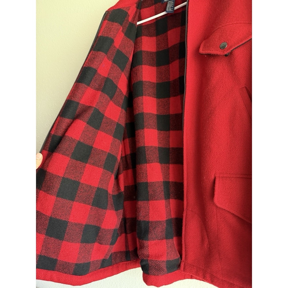 Vintage Polo Ralph Lauren Wool Hunting Jacket Size M VTG Red Heavy 1980s - Picture 11 of 15
